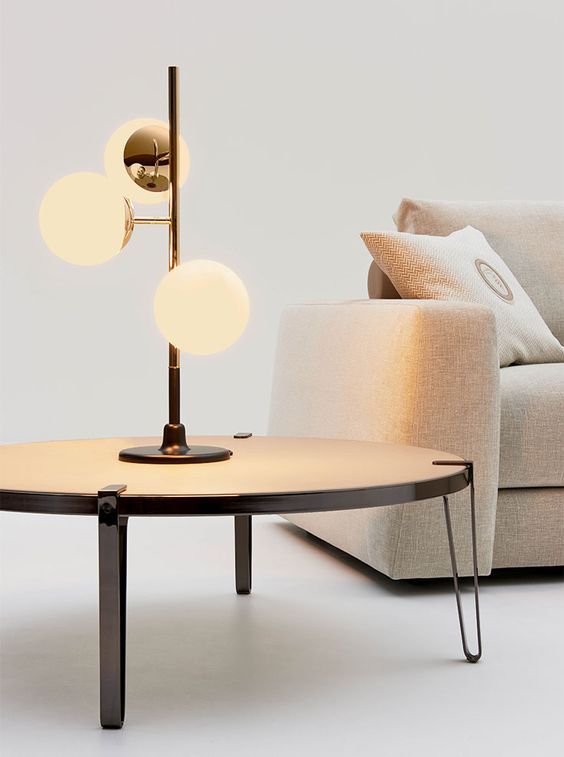 Bondai Side Table & Cherries Table Lamp